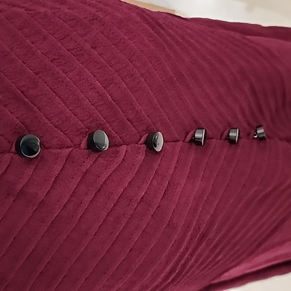 Tracy Reese Size 10 Burgundy Dress - Picture 6 of 16